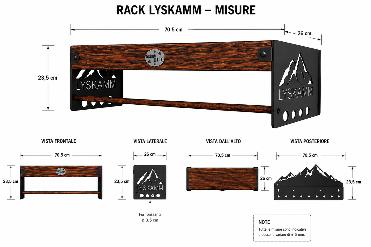 Rack Lyskamm | Sistema da parete per arrampicata